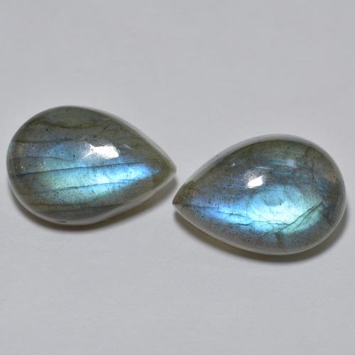 4 Pieces Labradorite Untreated Natural Blue Fire Labradorite Oval Cabochon Gemstones Lot ~ 231 Carats