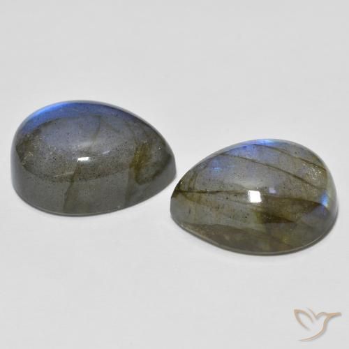 Labradorite Gemstones in 16 x 12 mm (calibrated) Size for Sale, Labradorite Stones in Multicolor Color