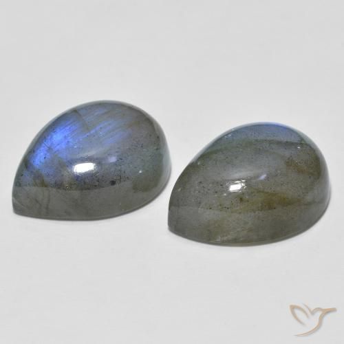 Labradorite Gemstones in 16 x 12 mm (calibrated) Size for Sale, Labradorite Stones in Multicolor Color