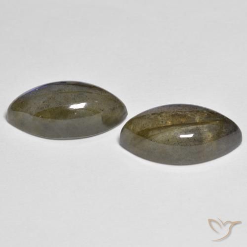 Labradorite Gemstones in 16 x 8 mm (calibrated) Size for Sale, Labradorite Stones in Multicolor Color
