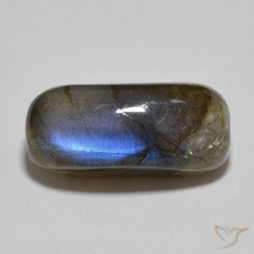 10.31ct Natural Multicolor Labradorite, Cushion, Translucent