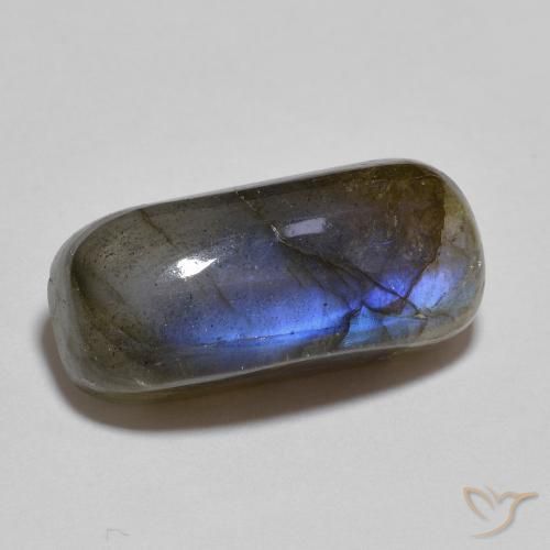 10.31 ct Multicolor Labradorite Stone, Natural Labradorite in Cushion Cabochon Shape for Sale