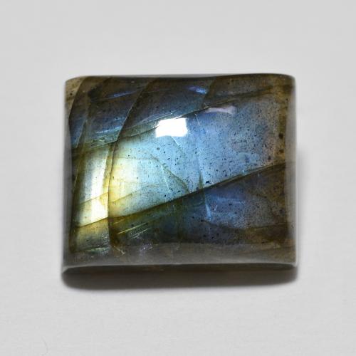 Многоцветный Лабрадорит Камень - 7.6ct Багет Кабошон (ID: 629439)