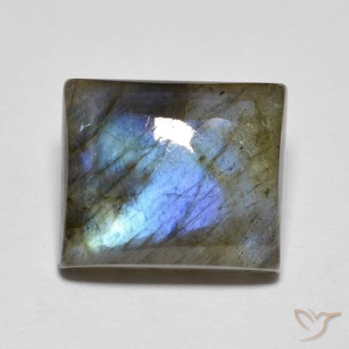 7.14 ct Baguette Labradorite, 12 x 10.1 mm From Madagascar, Photo A