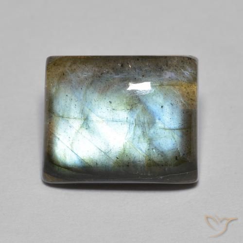 5.45ct Natural Multicolor Labradorite, Baguette, Translucent