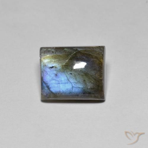 6.73ct Natural Multicolor Labradorite, Baguette, Translucent