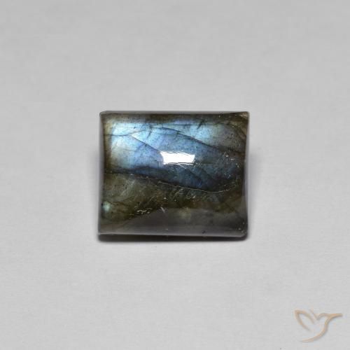 6.48ct Natural Multicolor Labradorite, Baguette, Translucent