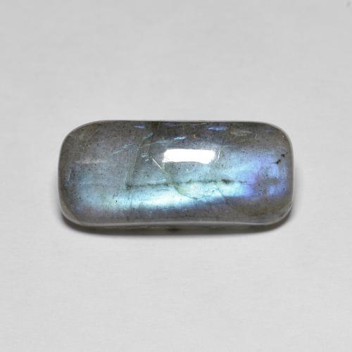 18,1 x 8,4mm kissenschliff mehrfarbiger Labradorit aus Madagaskar, Gewicht von 8,02 ct, natürlicher Edelstein in Transparent Reinheit, 1 Stück kissenschliff Labradorit - Farbe: Mehrfarbig, Mohs-Härte von 6 - 6,5, Photo A