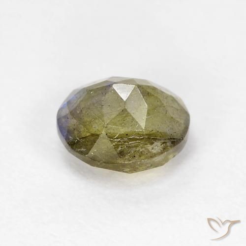 Labradorite Gemstone in 7.1 x 6.2 mm Size for Sale, Labradorite Stone in Multicolor Color