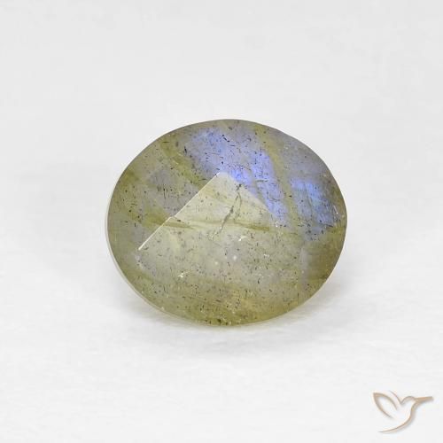7,1 x 6,2mm Labradorite multicolore Ovale checkerboard dal Madagascar, peso di 1,19 ct, pietra preziosa naturale non trattati in purezza Translucent, Labradorite 1pz - il colore è Multicolore, durezza Mohs di 6 - 6,5, Photo A