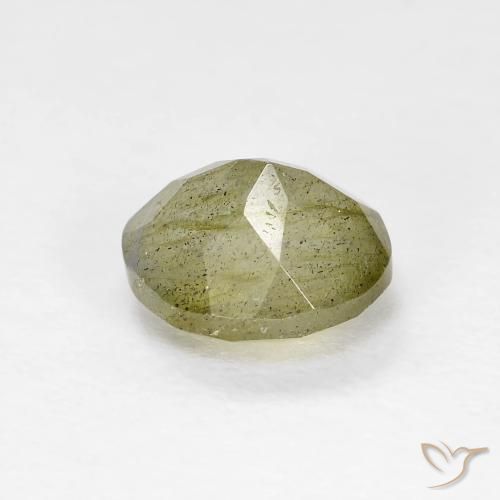 Labradorite Gemstone in 7.1 x 6.2 mm Size for Sale, Labradorite Stone in Multicolor Color