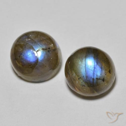 3.72 ct Round Labradorite, 7.2 mm From Madagascar, Photo A
