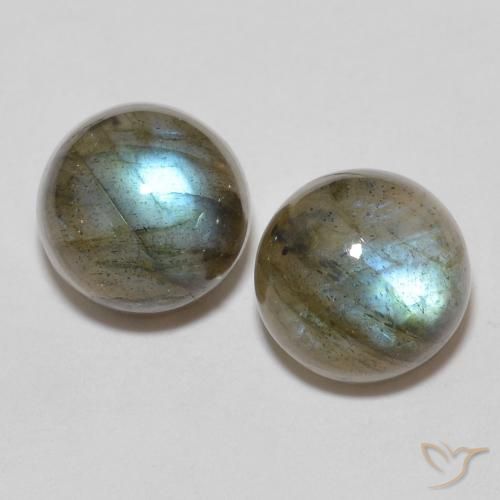 3.64 ct Round Labradorite, 7.1 mm From Madagascar, Photo A
