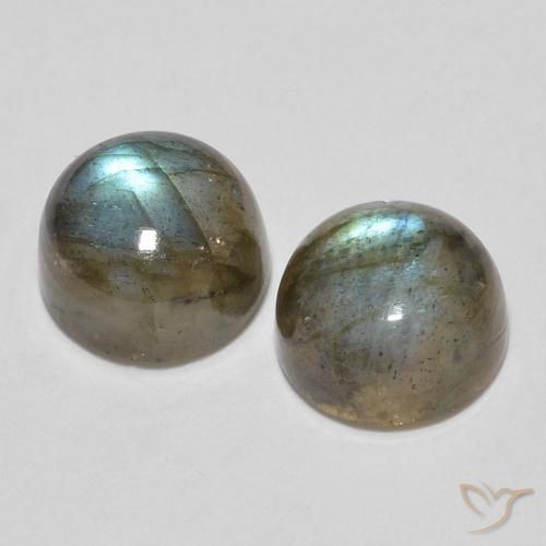 Labradorite Gemstones in 7 mm (calibrated) Size for Sale, Labradorite Stones in Multicolor Color