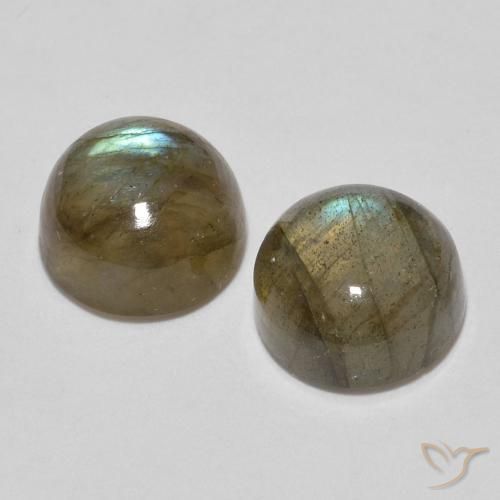 Labradorite Gemstones in 7 mm (calibrated) Size for Sale, Labradorite Stones in Multicolor Color