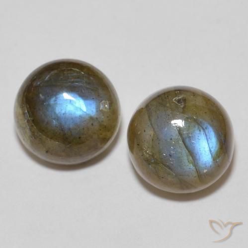3.31 ct Round Labradorite, 7.1 mm From Madagascar, Photo A