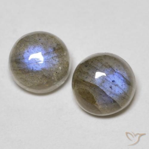 1.19 ct Round Labradorite, 5.1 mm From Madagascar, Photo A