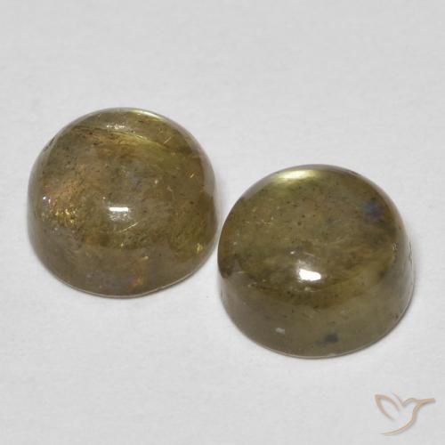 Labradorite Gemstones in 6 mm (calibrated) Size for Sale, Labradorite Stones in Multicolor Color