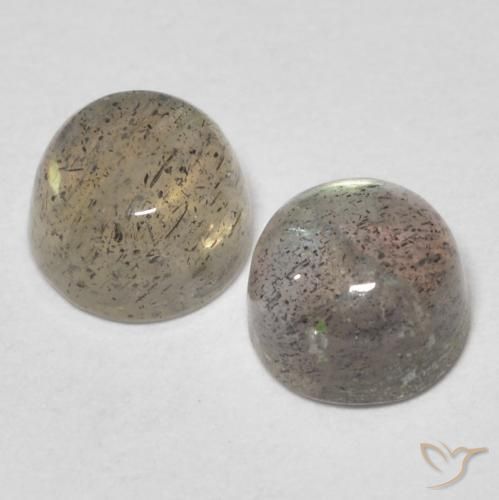 Labradorite Gemstones in 5.2 mm Size for Sale, Labradorite Stones in Multicolor Color