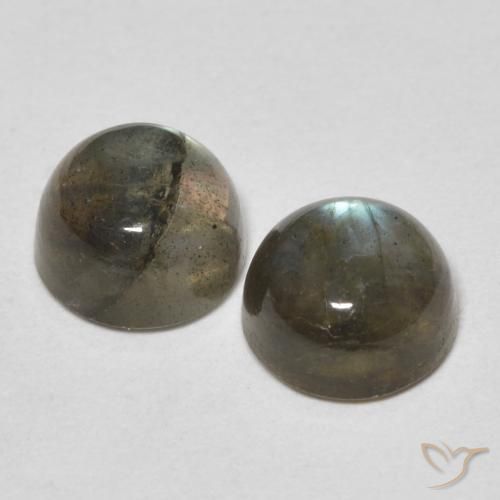 Labradorite Gemstones in 6 mm (calibrated) Size for Sale, Labradorite Stones in Multicolor Color