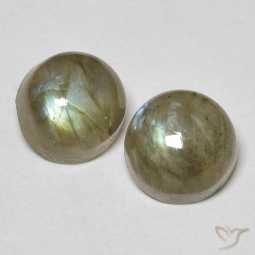 2.33 ct Round Labradorite, 6.3 mm From Madagascar, Photo A