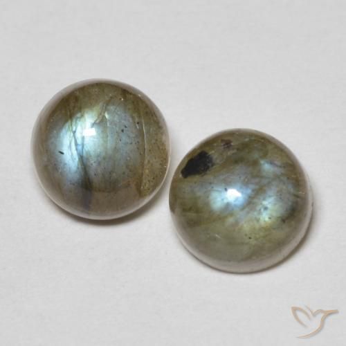 2.4 ct Round Labradorite, 6.2 mm From Madagascar, Photo A