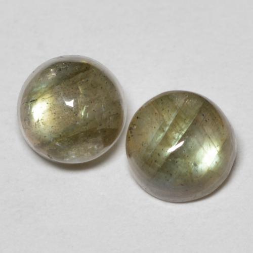 1.44 ct Round Labradorite, 5.1 mm From Madagascar, Photo A