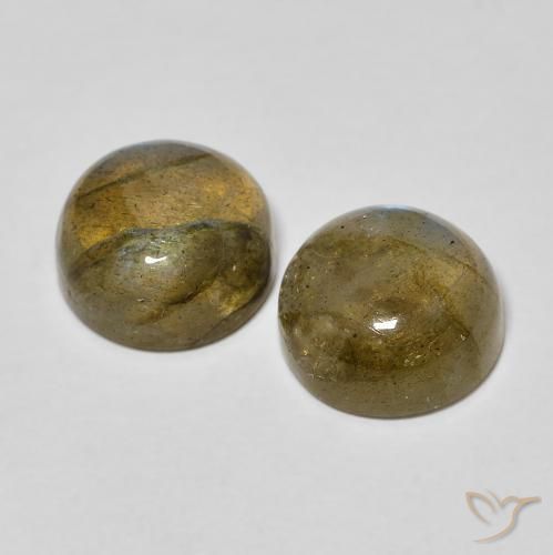 Labradorite Gemstones in 8 mm (calibrated) Size for Sale, Labradorite Stones in Multicolor Color