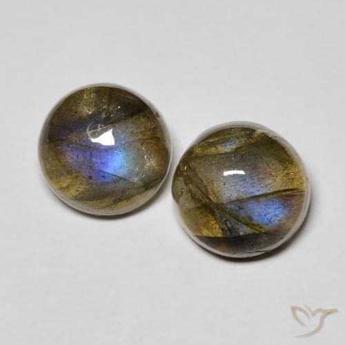 3.52 ct Round Labradorite, 7.1 mm From Madagascar, Photo A