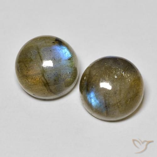 10.32 ct Round Labradorite, 10.2 mm From Madagascar, Photo A