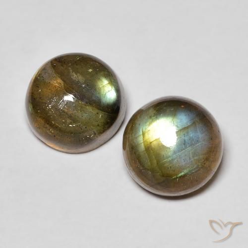 3.39 ct Round Labradorite, 7.1 mm From Madagascar, Photo A