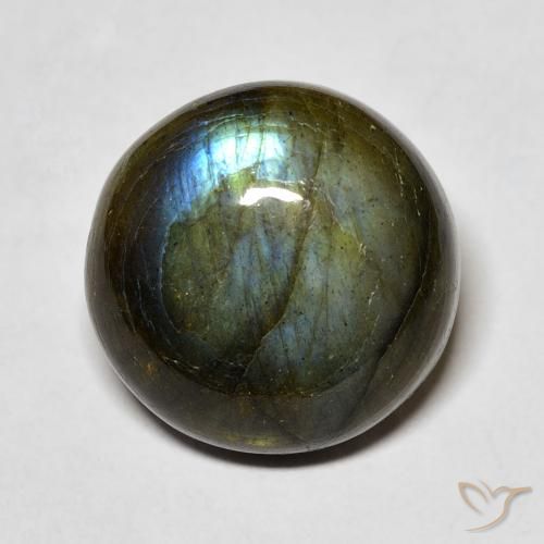 11.19ct Natural Multicolor Labradorite, Round, Translucent
