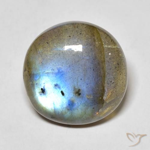 12.68ct Natural Multicolor Labradorite, Round, Translucent