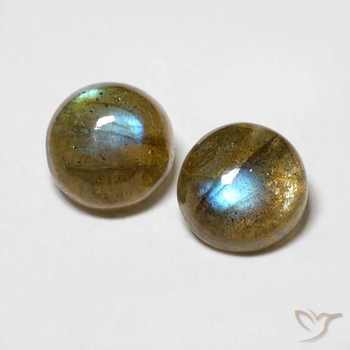 2.18ctw Natural Multicolor Labradorite, Round, Translucent