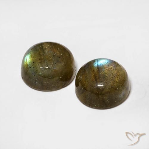 Labradorite Gemstones in 6 mm (calibrated) Size for Sale, Labradorite Stones in Multicolor Color