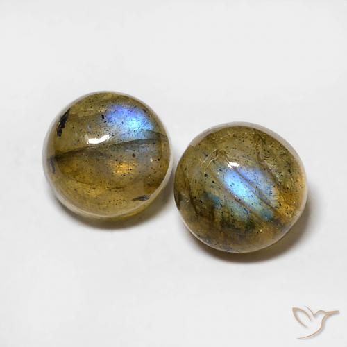 2.18 ct Round Labradorite, 6.2 mm From Madagascar, Photo A