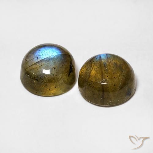 Labradorite Gemstones in 6 mm (calibrated) Size for Sale, Labradorite Stones in Multicolor Color