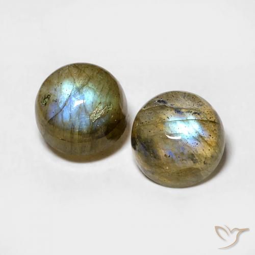 1.98 ct Round Labradorite, 6.1 mm From Madagascar, Photo A