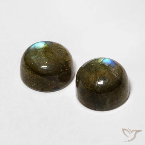 Labradorite Gemstones in 6 mm (calibrated) Size for Sale, Labradorite Stones in Multicolor Color