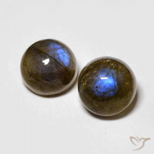 2.26 ct Round Labradorite, 6.3 mm From Madagascar, Photo A