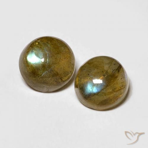 2.15 ct Round Labradorite, 6.2 mm From Madagascar, Photo A