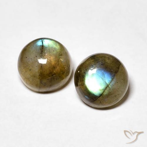 2.02 ct Round Labradorite, 6.1 mm From Madagascar, Photo A