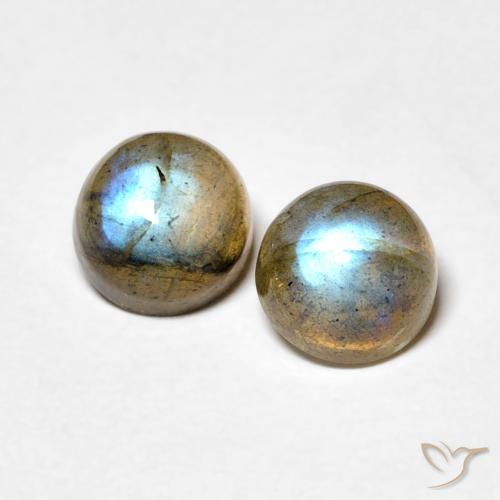 2.44 ct Round Labradorite, 6.2 mm From Madagascar, Photo A