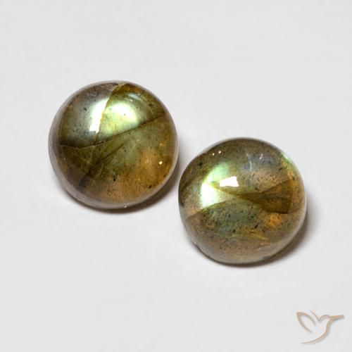 2.06 ct Round Labradorite, 6.3 mm From Madagascar, Photo A