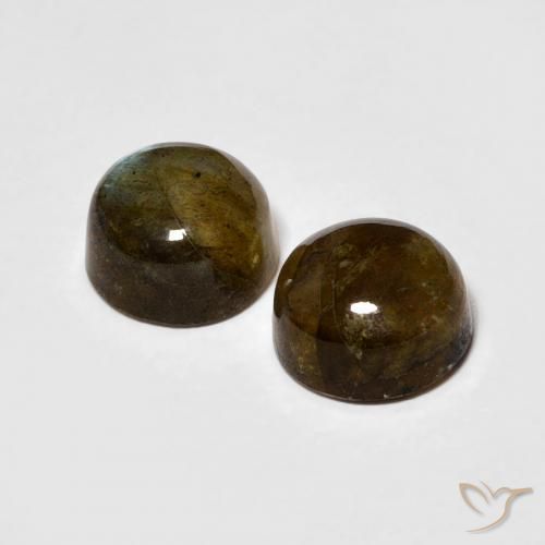 Labradorite Gemstones in 6.5 mm (calibrated) Size for Sale, Labradorite Stones in Multicolor Color
