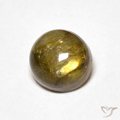 1.22ct Natural Multicolor Labradorite, Round, Translucent