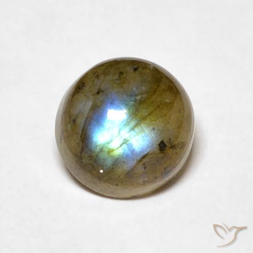 1.12ct Natural Multicolor Labradorite, Round, Translucent