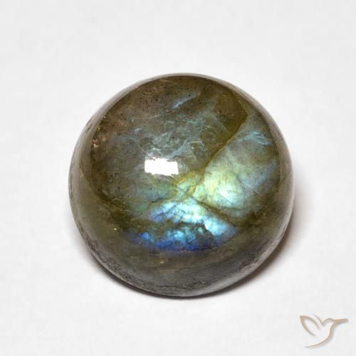 5.32ct Natural Multicolor Labradorite, Round, Translucent