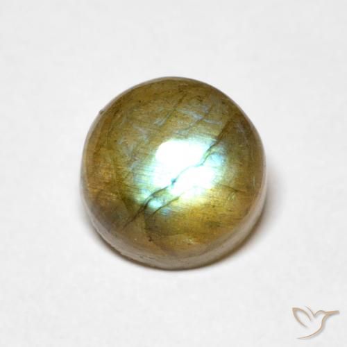 1.76ct Natural Multicolor Labradorite, Round, Translucent