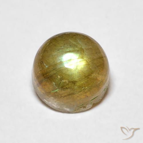 0.79ct Natural Multicolor Labradorite, Round, Translucent